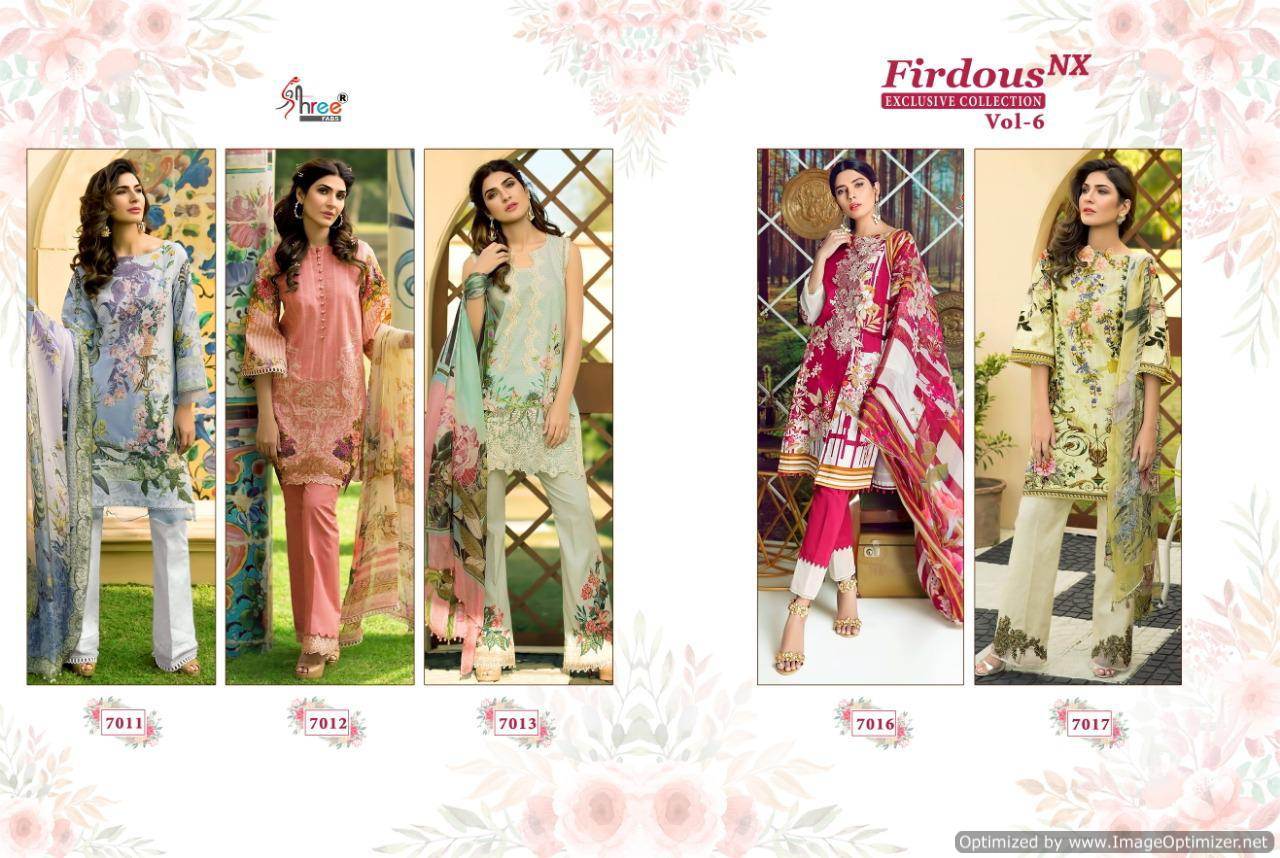 Shree Present Firdous Exclusive Collection Vol 6 Nx Pakistani Suits