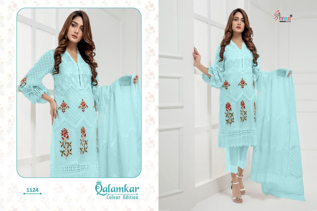 Shree Present Qalamkar Color Edition Salwar Suits Collection