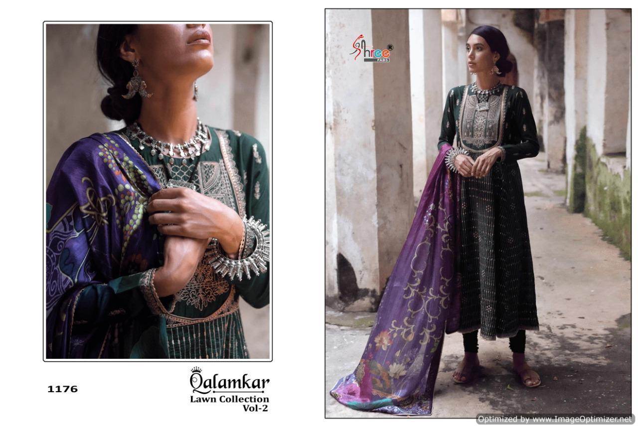 Shree Present Qalamkar Lawn Collection Vol 2 Pakistani Salwar Suits Collection