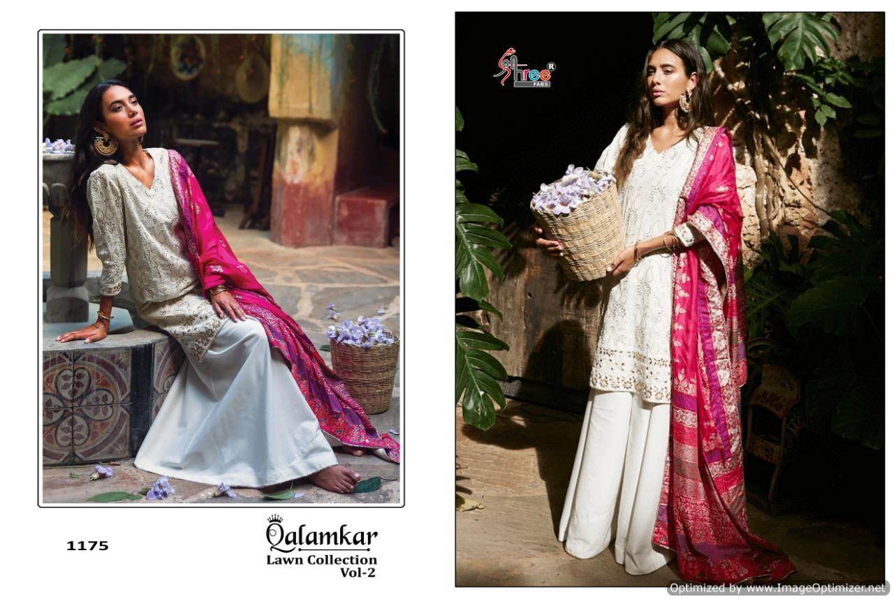 Shree Present Qalamkar Lawn Collection Vol 2 Pakistani Salwar Suits Collection