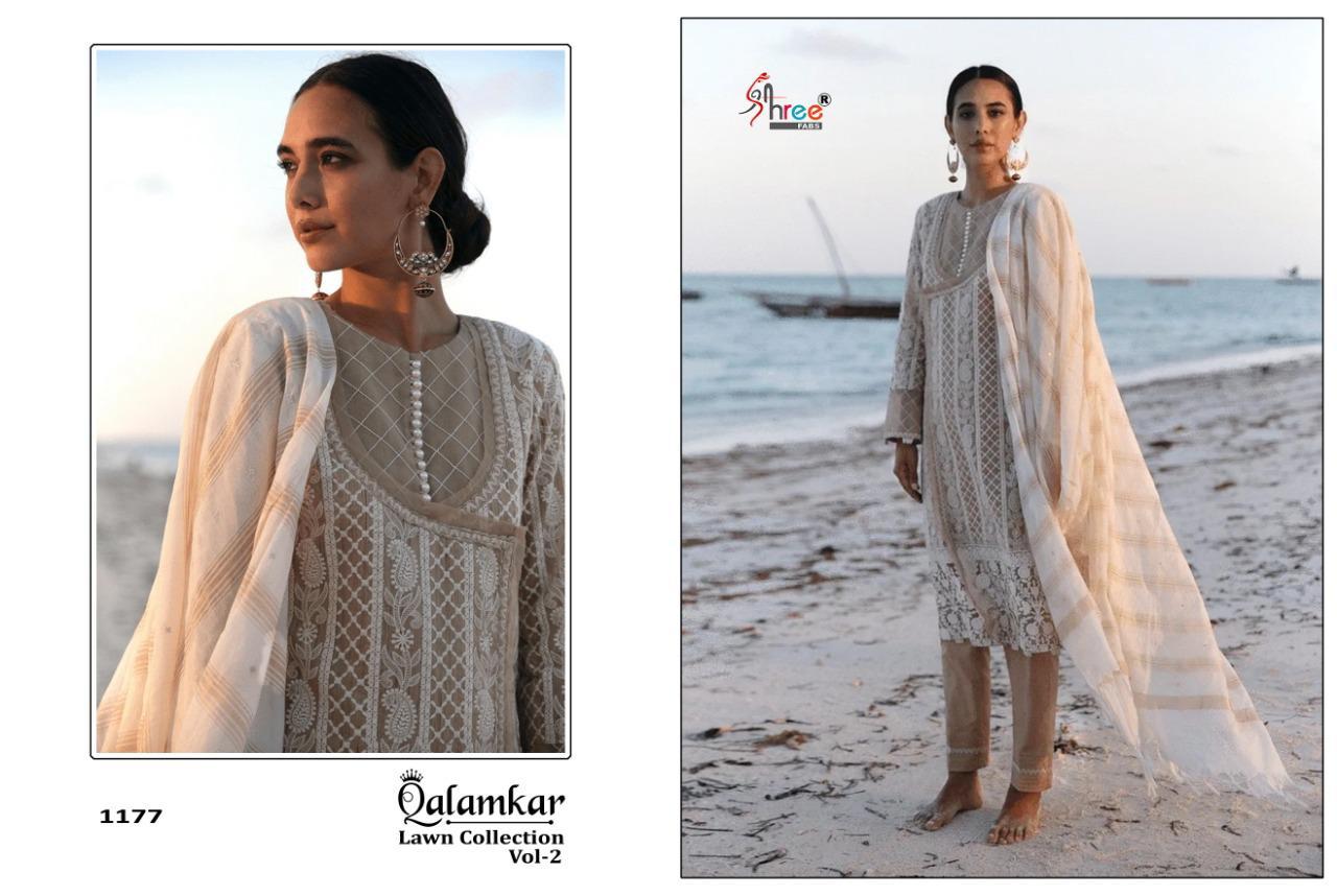 Shree Present Qalamkar Lawn Collection Vol 2 Pakistani Salwar Suits Collection