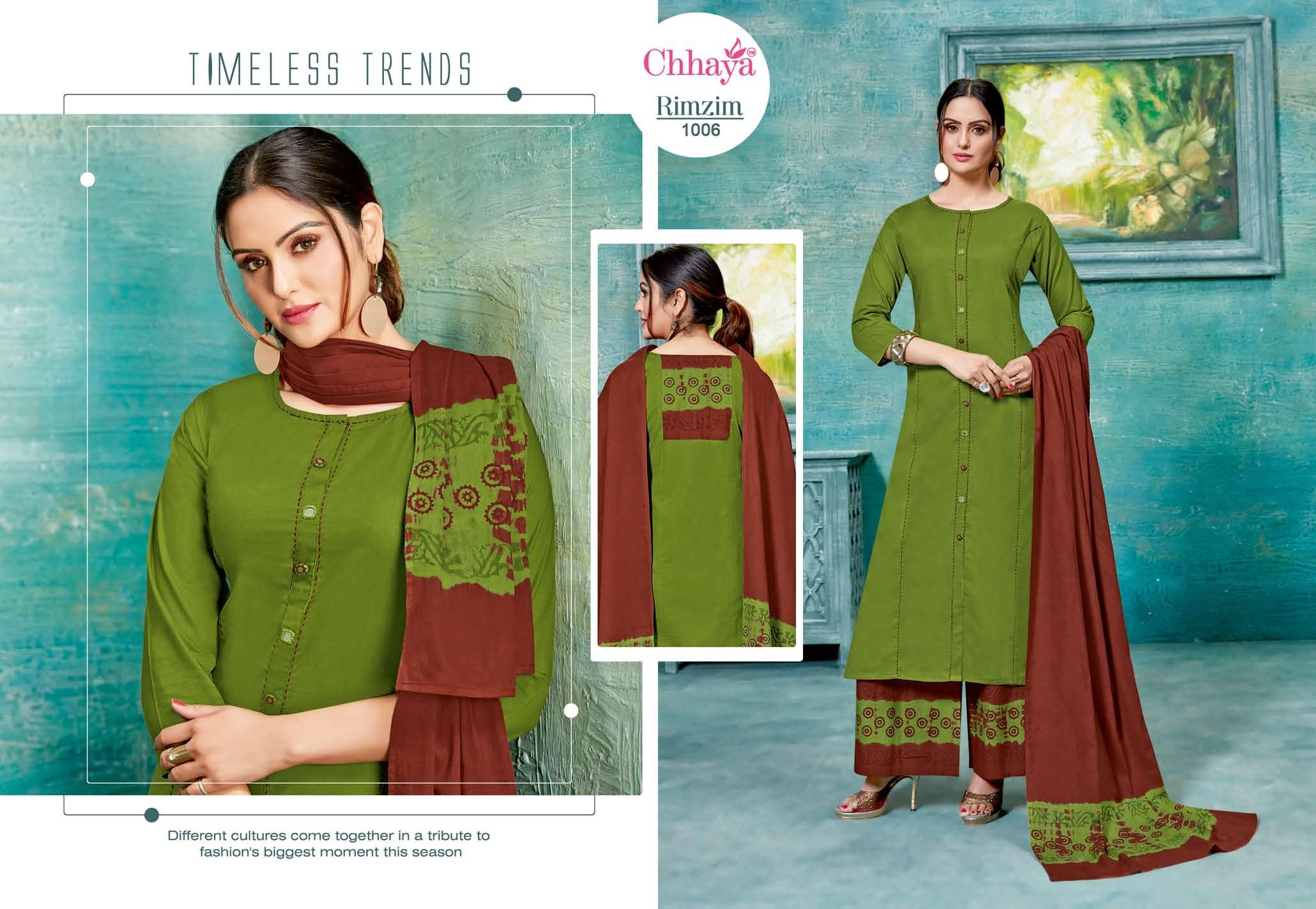 Chhaya Rim Zim Printed Cotton Ready Made Collection