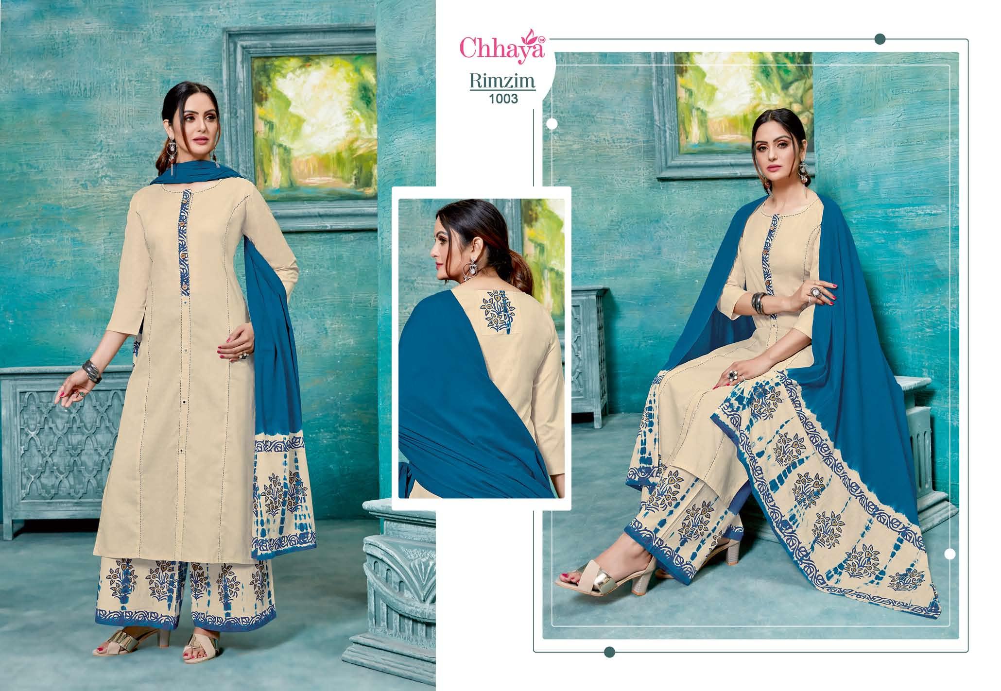 Chhaya Rim Zim Printed Cotton Ready Made Collection