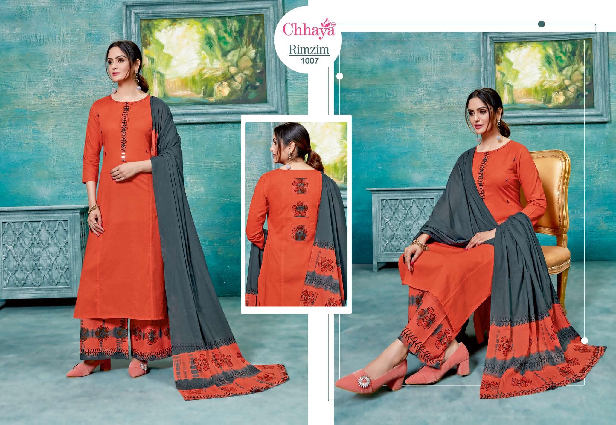 Chhaya Rim Zim Printed Cotton Ready Made Collection