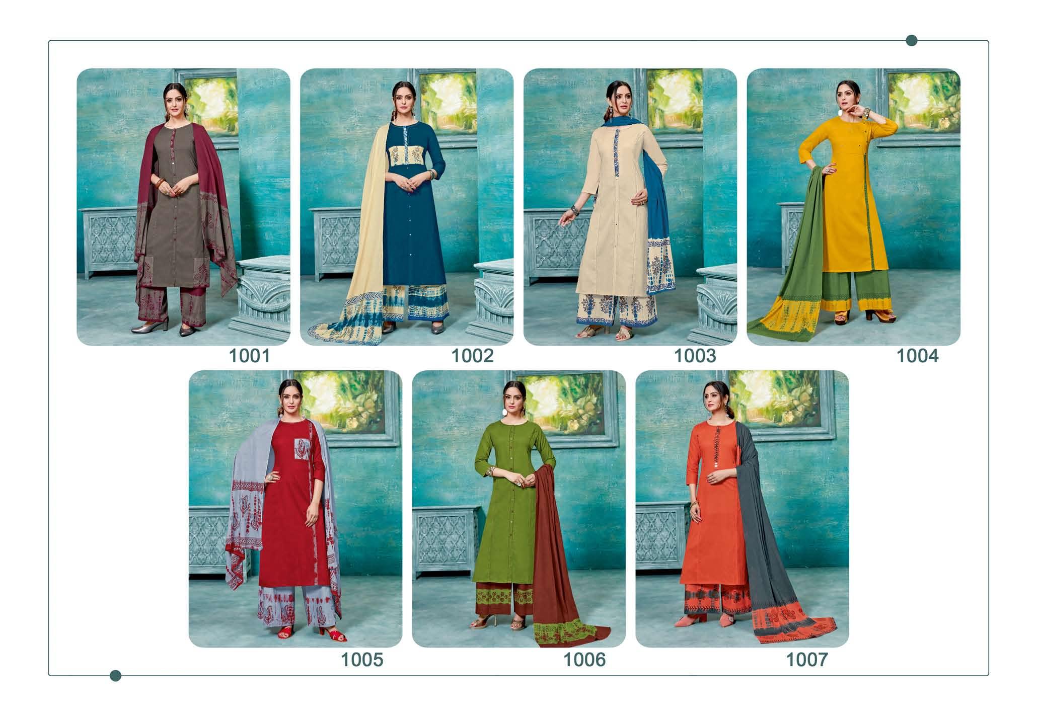 Chhaya Rim Zim Printed Cotton Ready Made Collection