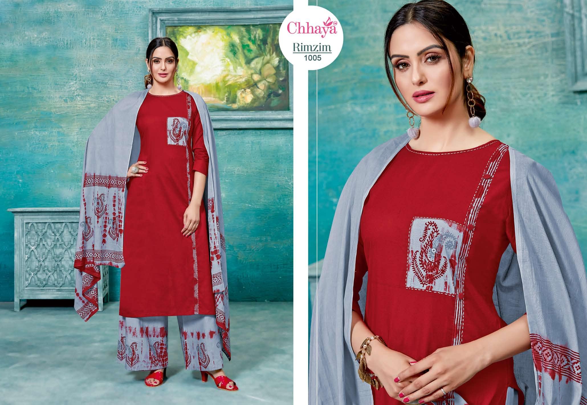 Chhaya Rim Zim Printed Cotton Ready Made Collection