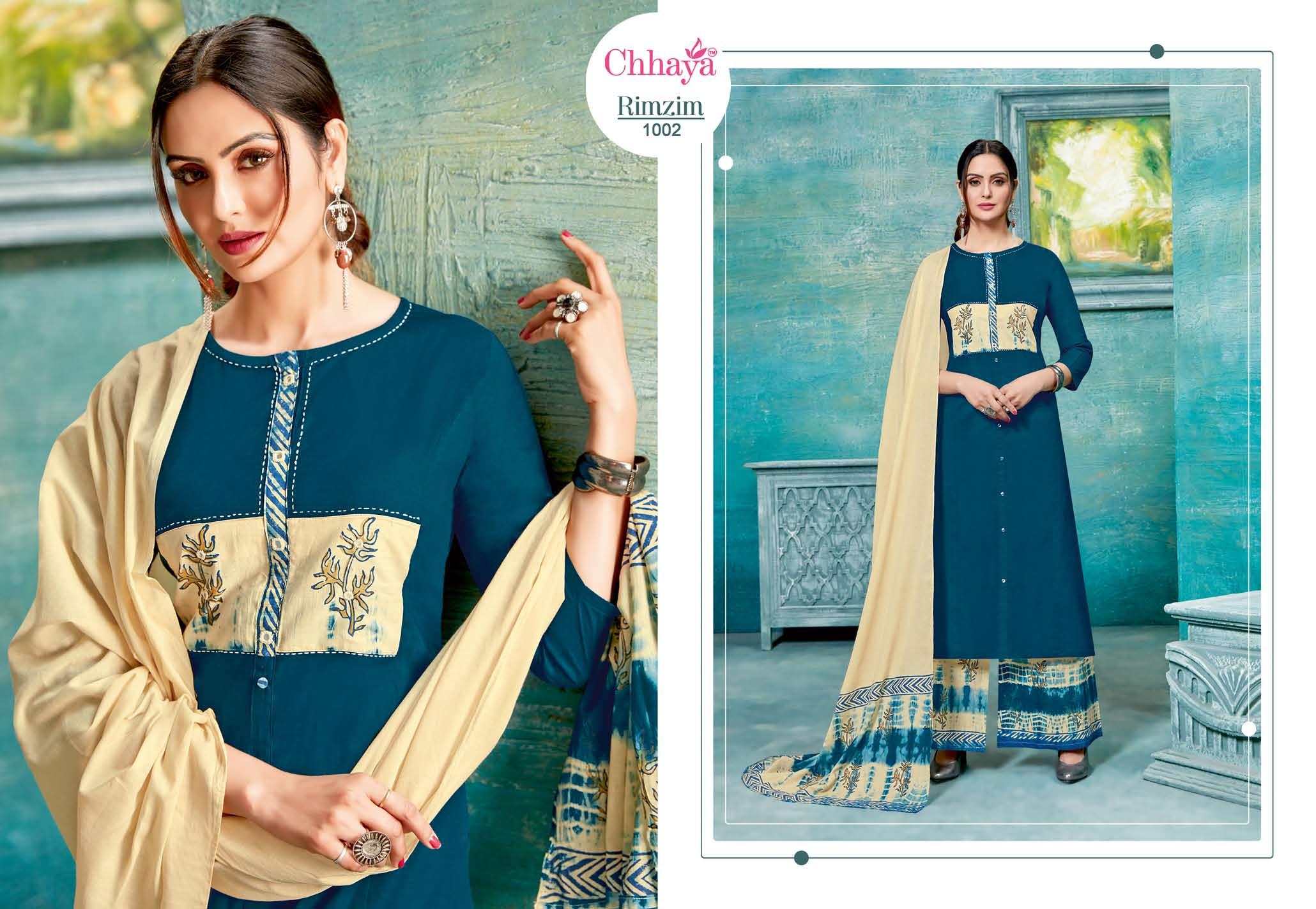 Chhaya Rim Zim Printed Cotton Ready Made Collection