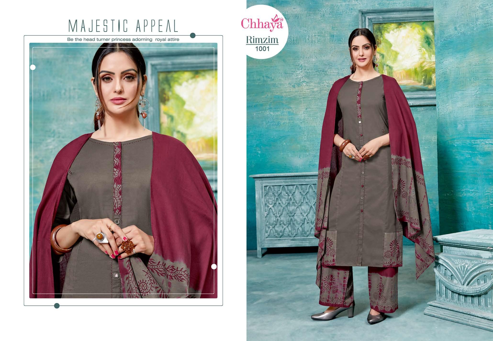 Chhaya Rim Zim Printed Cotton Ready Made Collection