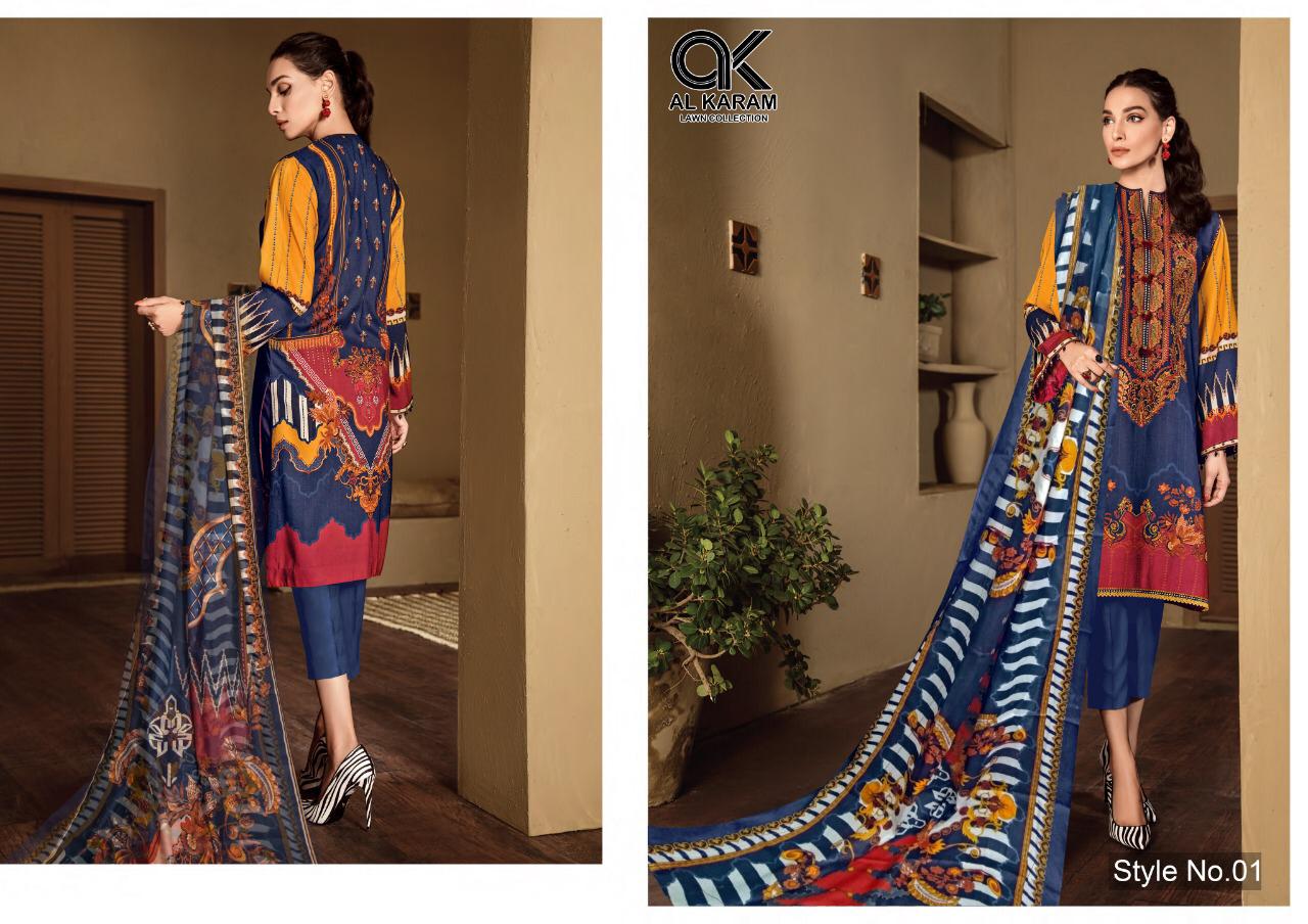 Al Akram Vol 1 Pure Karachi Dress Material
