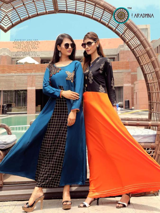 Aradhna Present Western Girl Long Kurti Collection