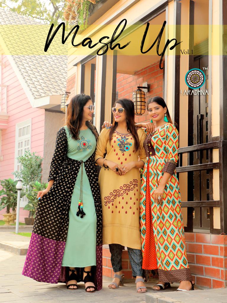 Aradhna Present Mashup Vol 1 Long Kurtis Catalogue