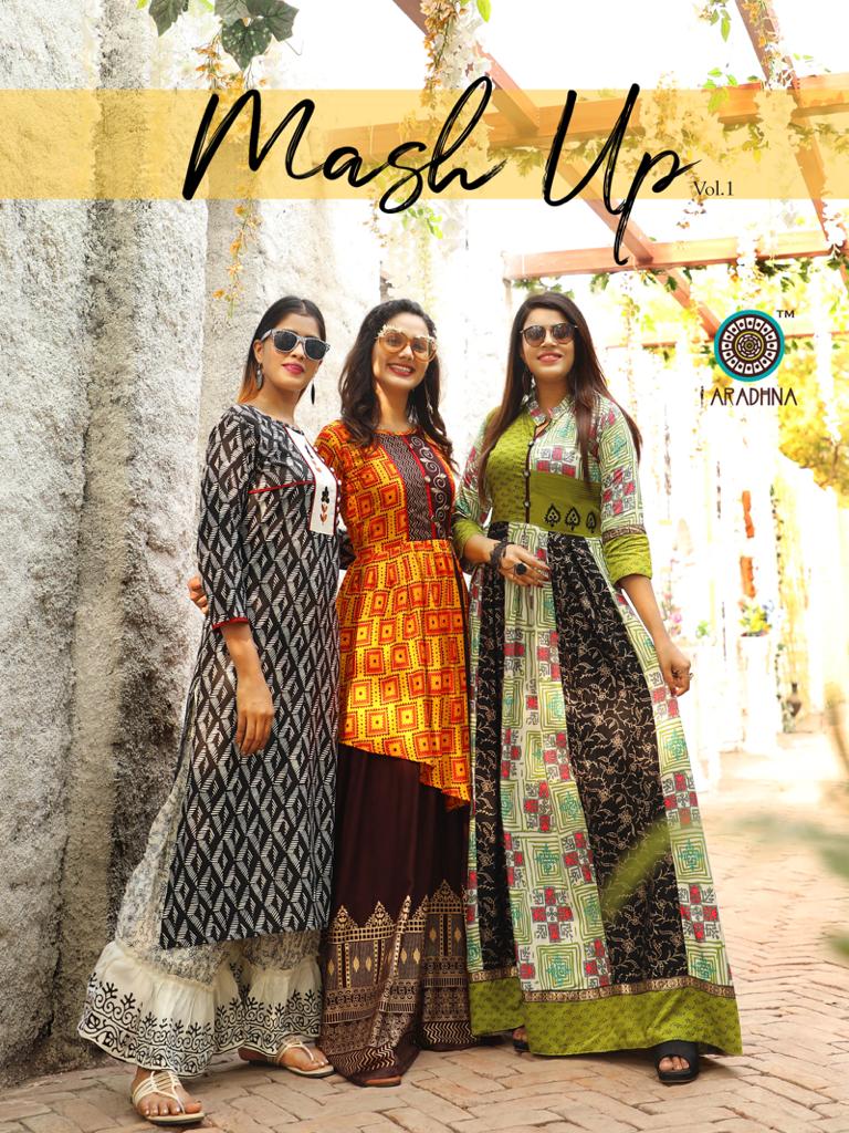 Aradhna Present Mashup Vol 1 Long Kurtis Catalogue