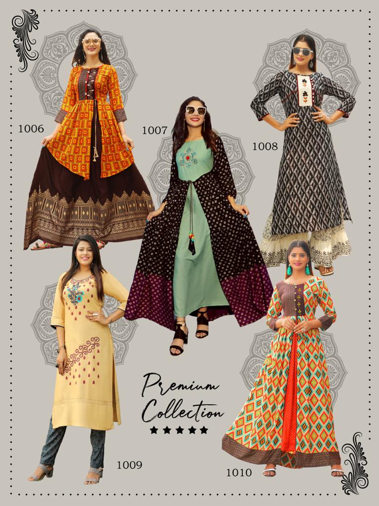 Aradhna Present Mashup Vol 1 Long Kurtis Catalogue