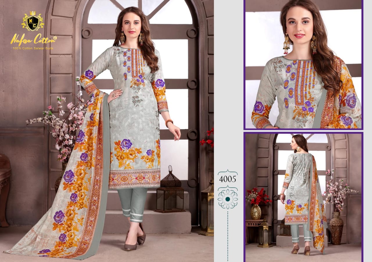 Nafisa Cotton Reshma Karachi Queen Vol 4 Wholesale Catalogue