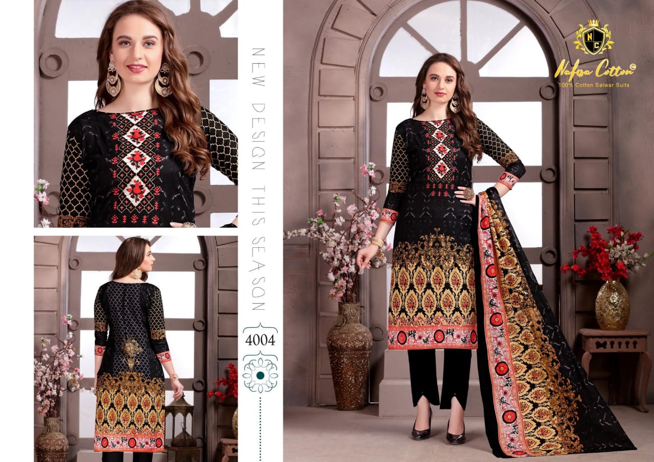Nafisa Cotton Reshma Karachi Queen Vol 4 Wholesale Catalogue