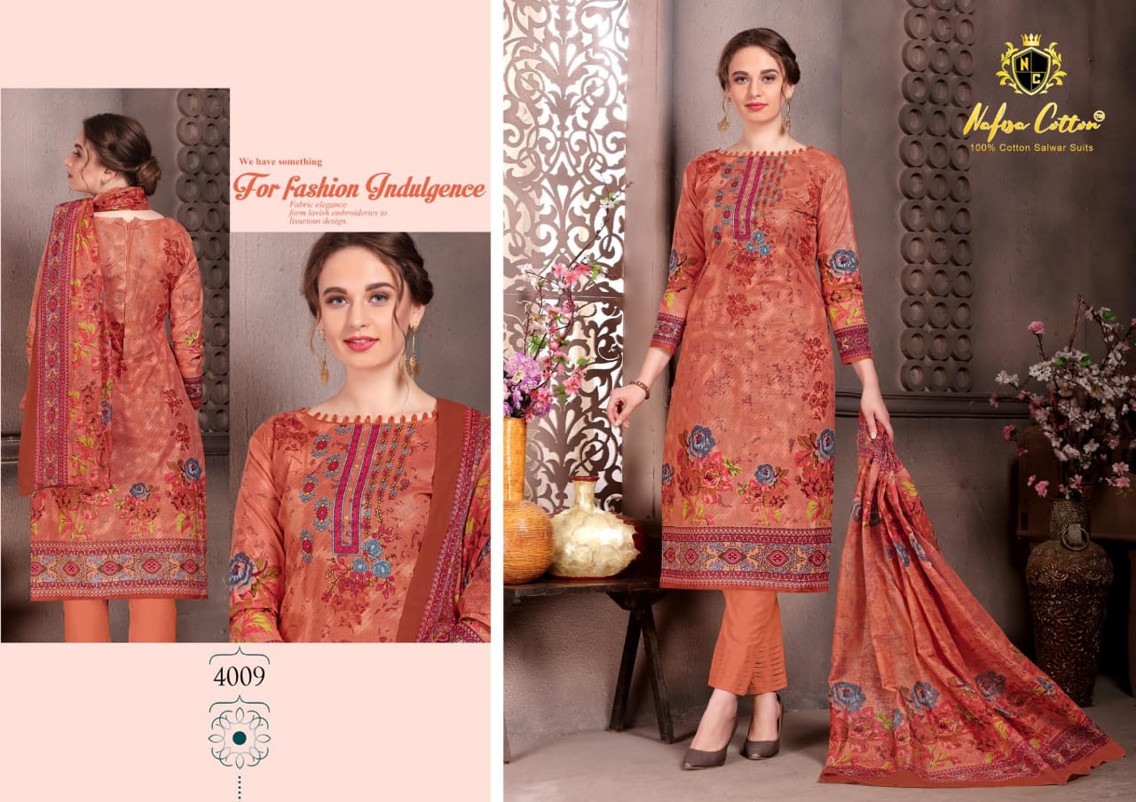 Nafisa Cotton Reshma Karachi Queen Vol 4 Wholesale Catalogue