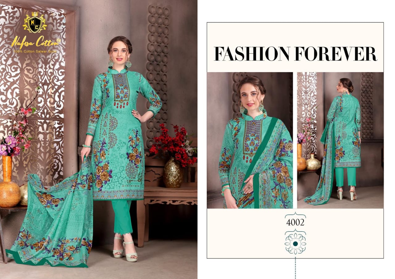Nafisa Cotton Reshma Karachi Queen Vol 4 Wholesale Catalogue