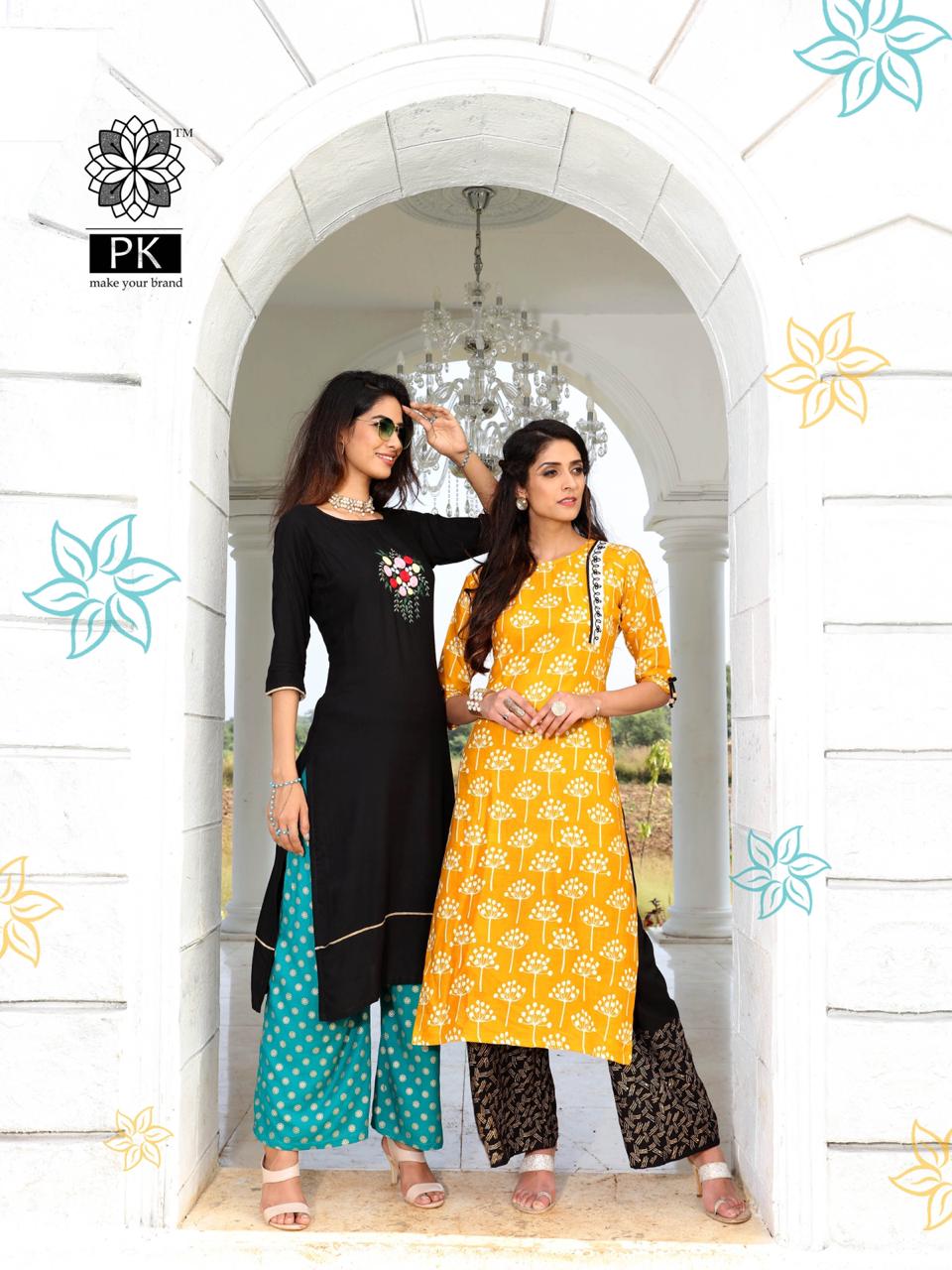 Pk Present Plazo City Vol 2 Designer Kurti Collection