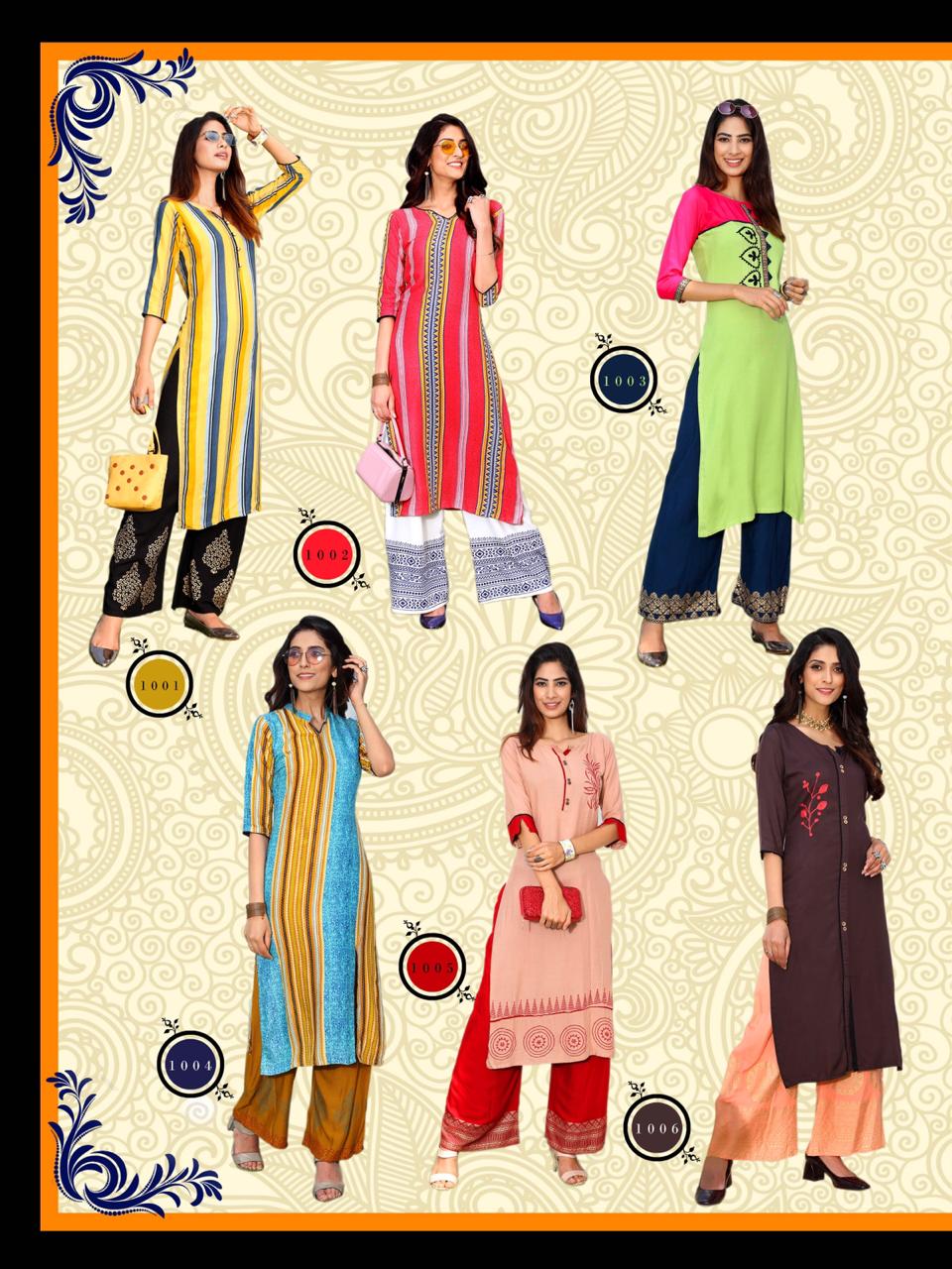 Pk Present Plazo City Vol 2 Designer Kurti Collection