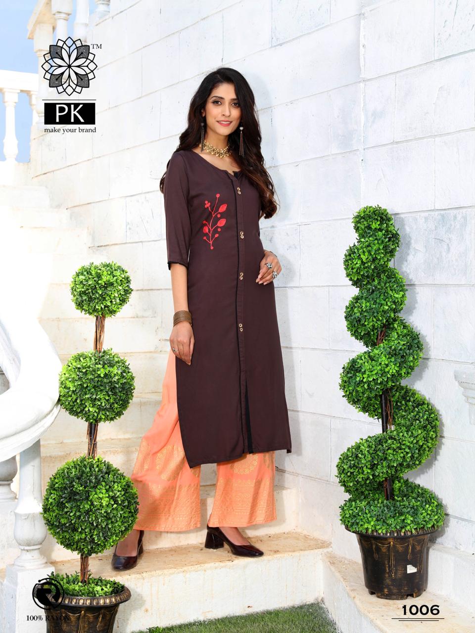 Pk Present Plazo City Vol 2 Designer Kurti Collection