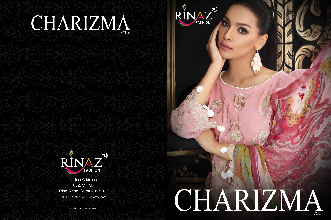 Rinaz By Charizma Vol 4 Designers Pakistani Salwar Suit Catalogue