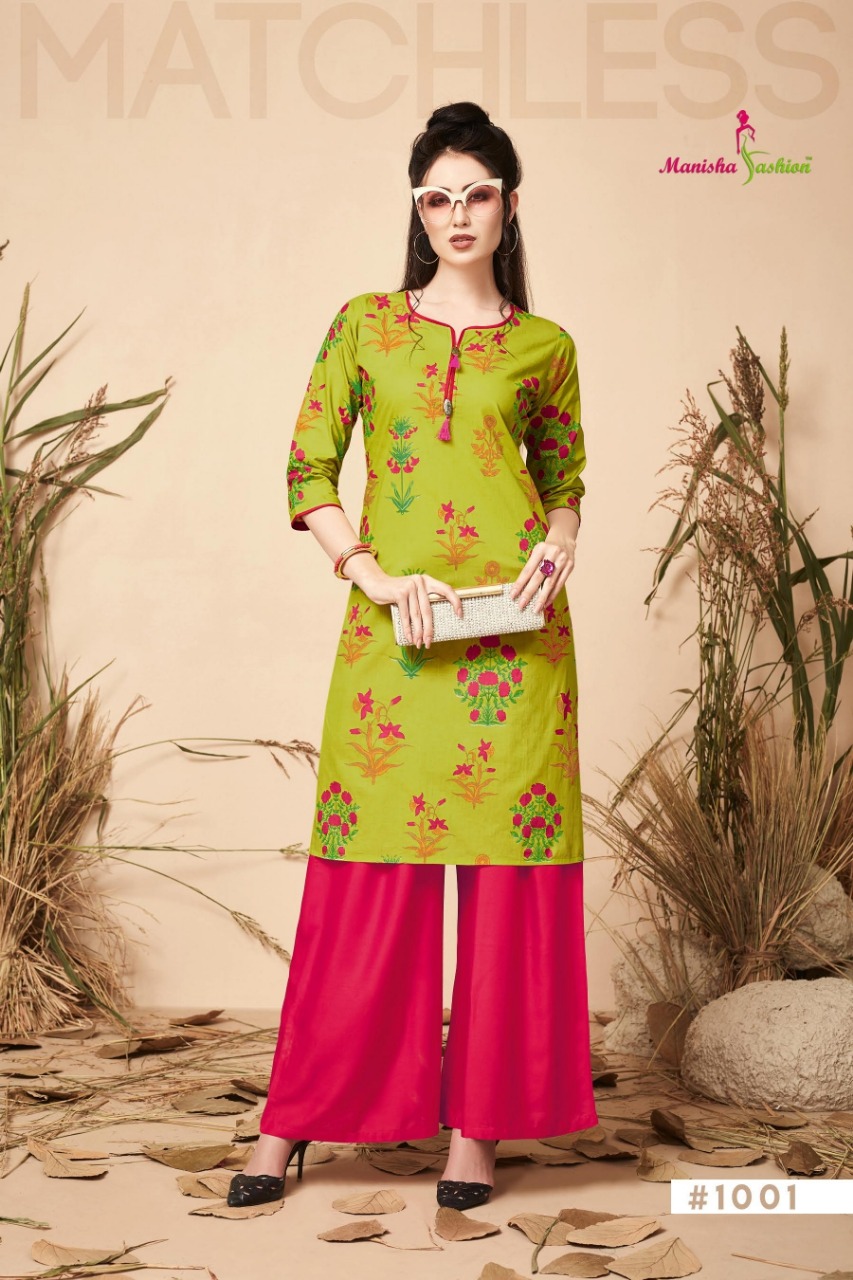 Melania Vol 1 By Manisha Fashion Daily Wear Kurtis Catalogue