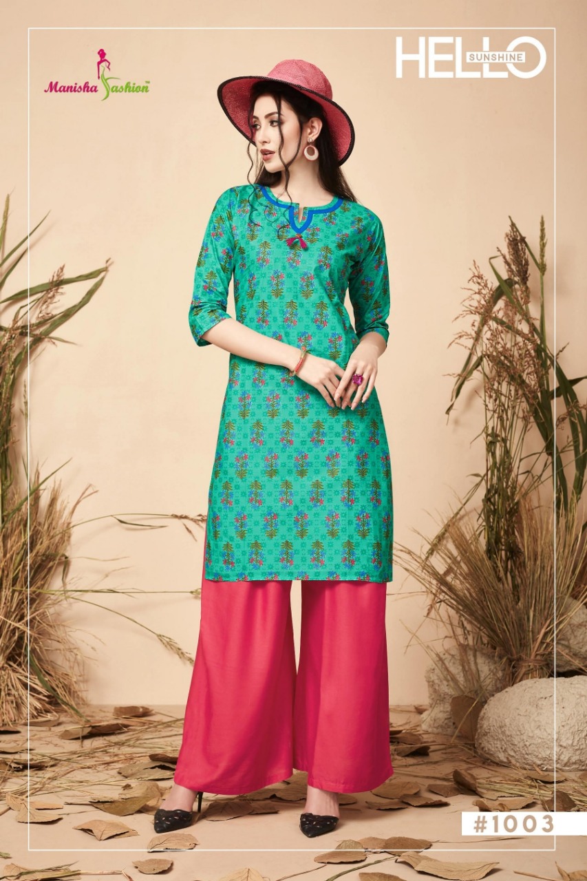 Melania Vol 1 By Manisha Fashion Daily Wear Kurtis Catalogue