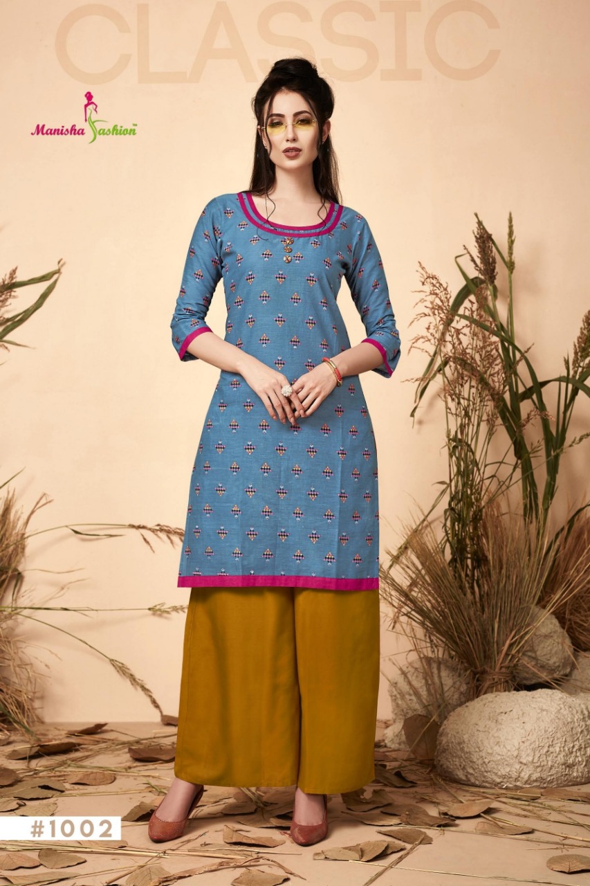 Melania Vol 1 By Manisha Fashion Daily Wear Kurtis Catalogue