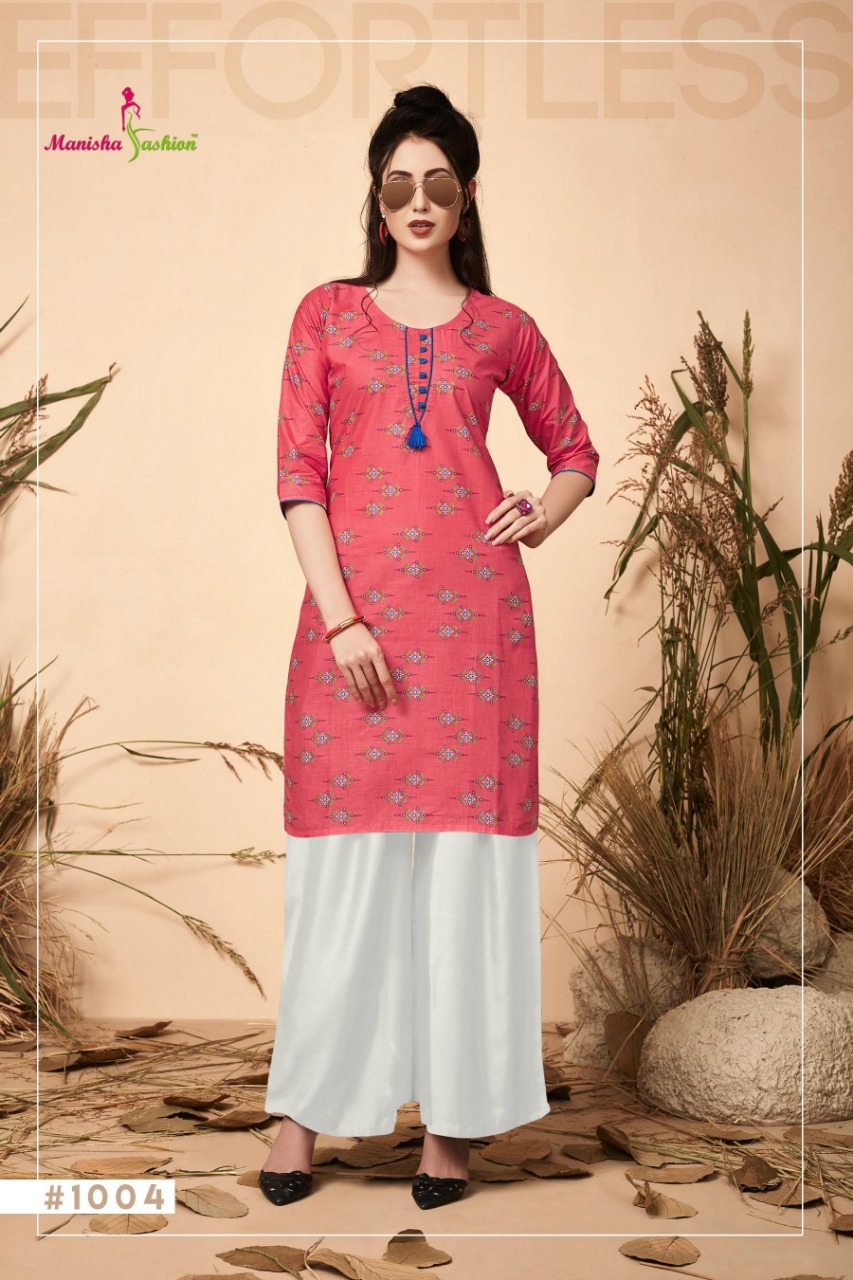 Melania Vol 1 By Manisha Fashion Daily Wear Kurtis Catalogue