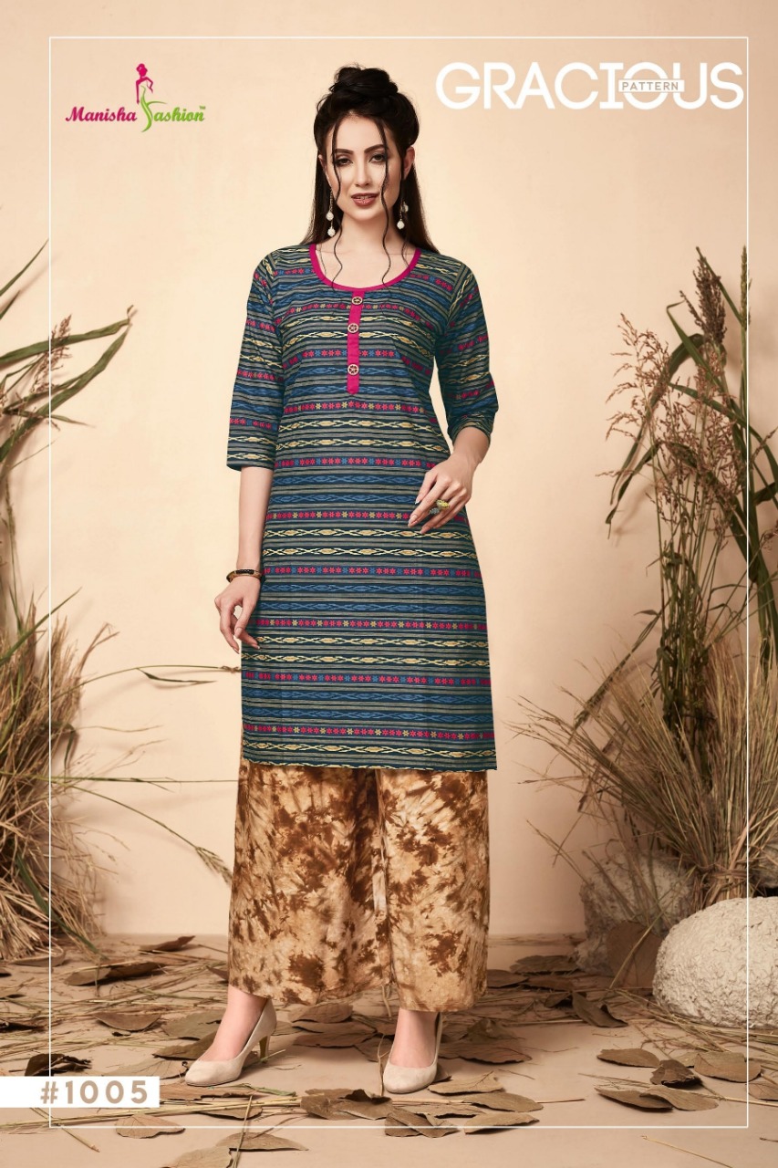 Melania Vol 1 By Manisha Fashion Daily Wear Kurtis Catalogue