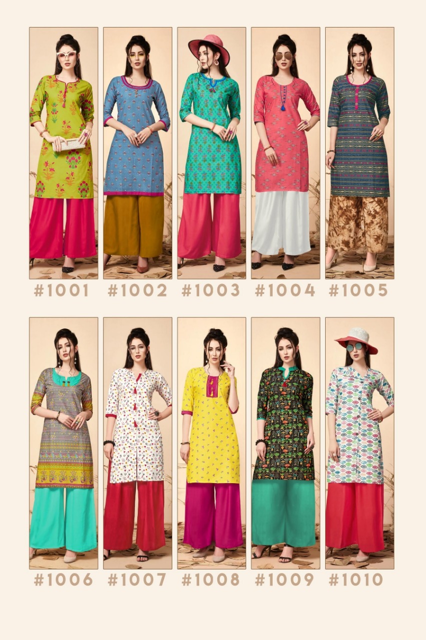 Melania Vol 1 By Manisha Fashion Daily Wear Kurtis Catalogue