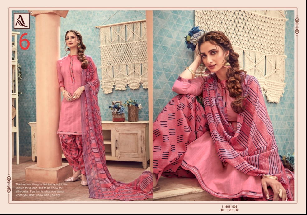 Alok Paesent  Royal Patiyala  Cotton Dress Material
