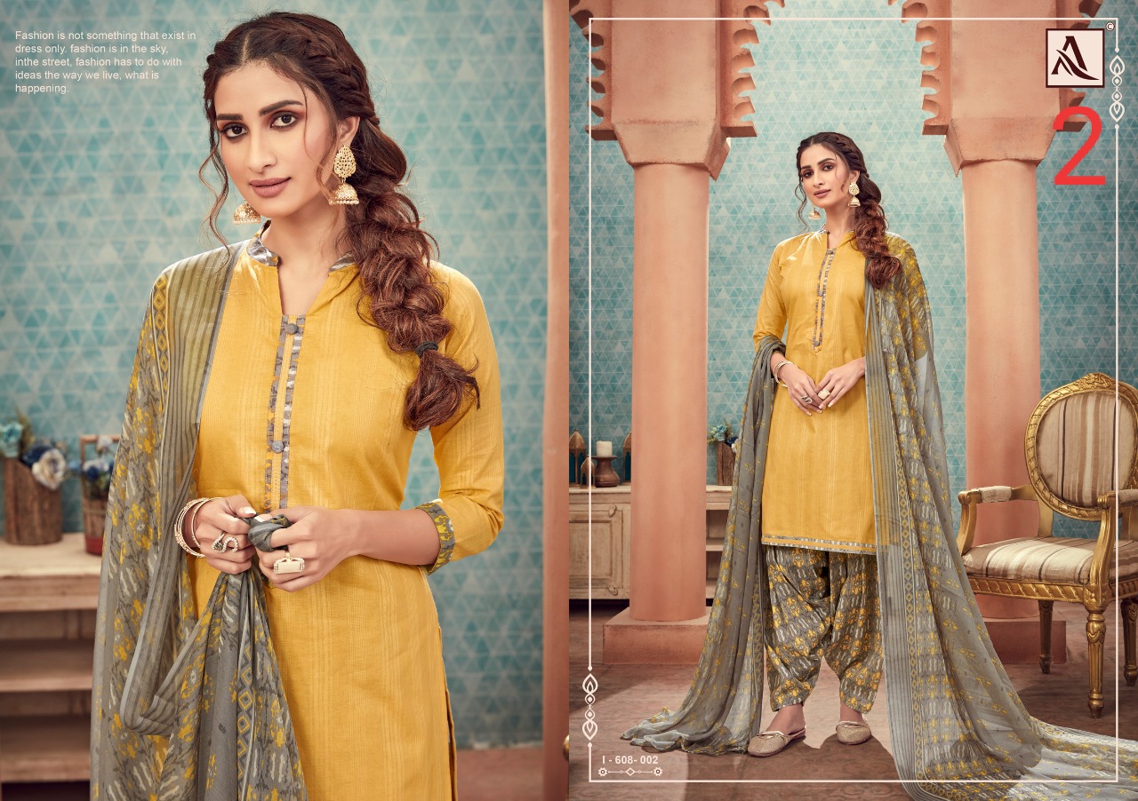 Alok Paesent  Royal Patiyala  Cotton Dress Material