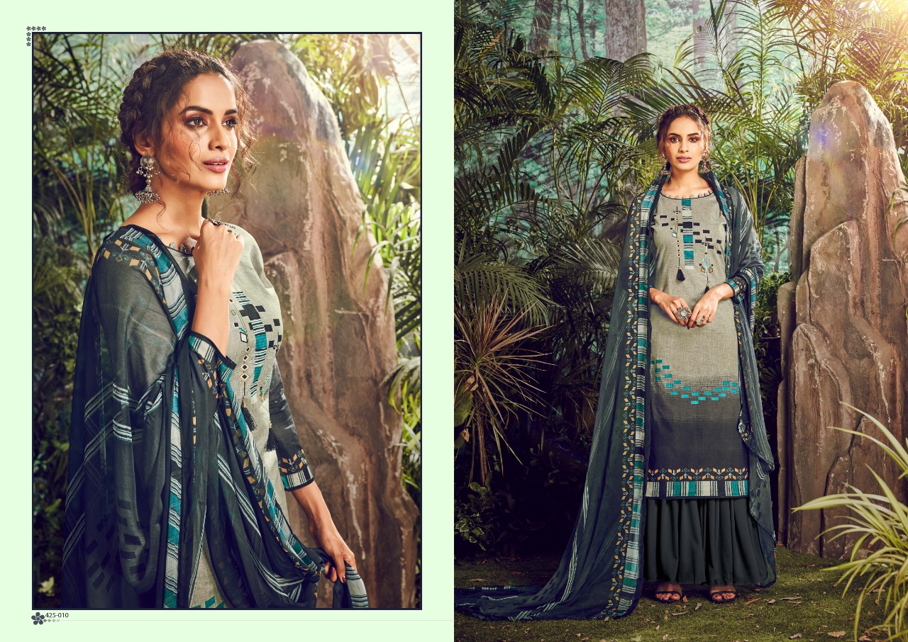 Belliza Present Farhana  Digital Printed Dress Material