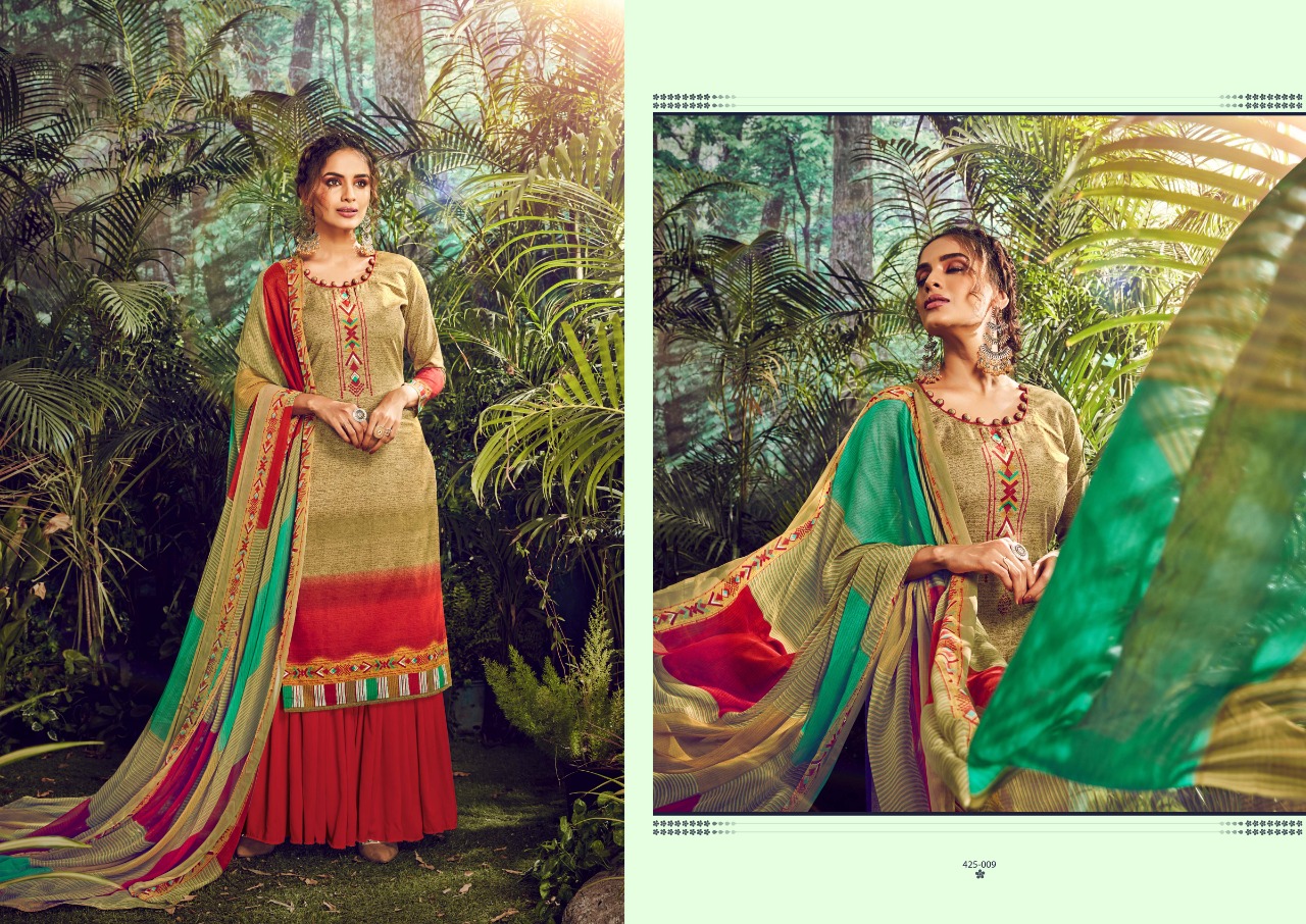 Belliza Present Farhana  Digital Printed Dress Material