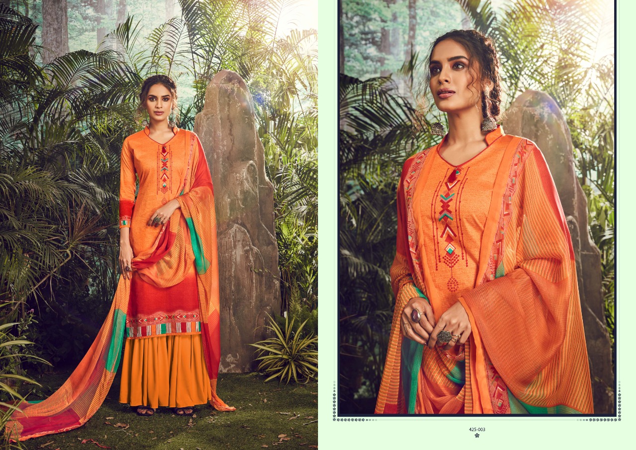 Belliza Present Farhana  Digital Printed Dress Material