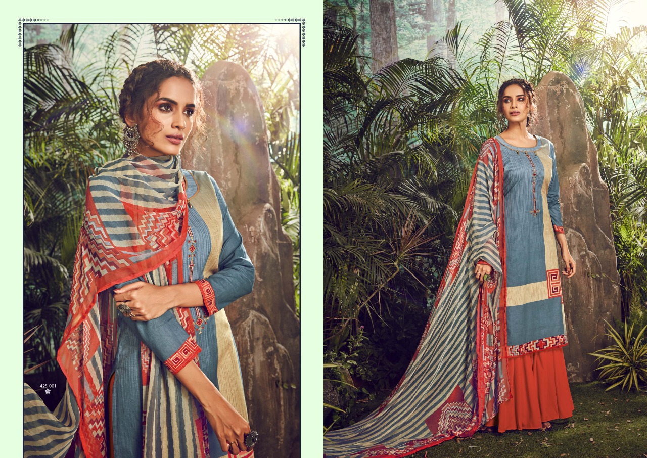 Belliza Present Farhana  Digital Printed Dress Material