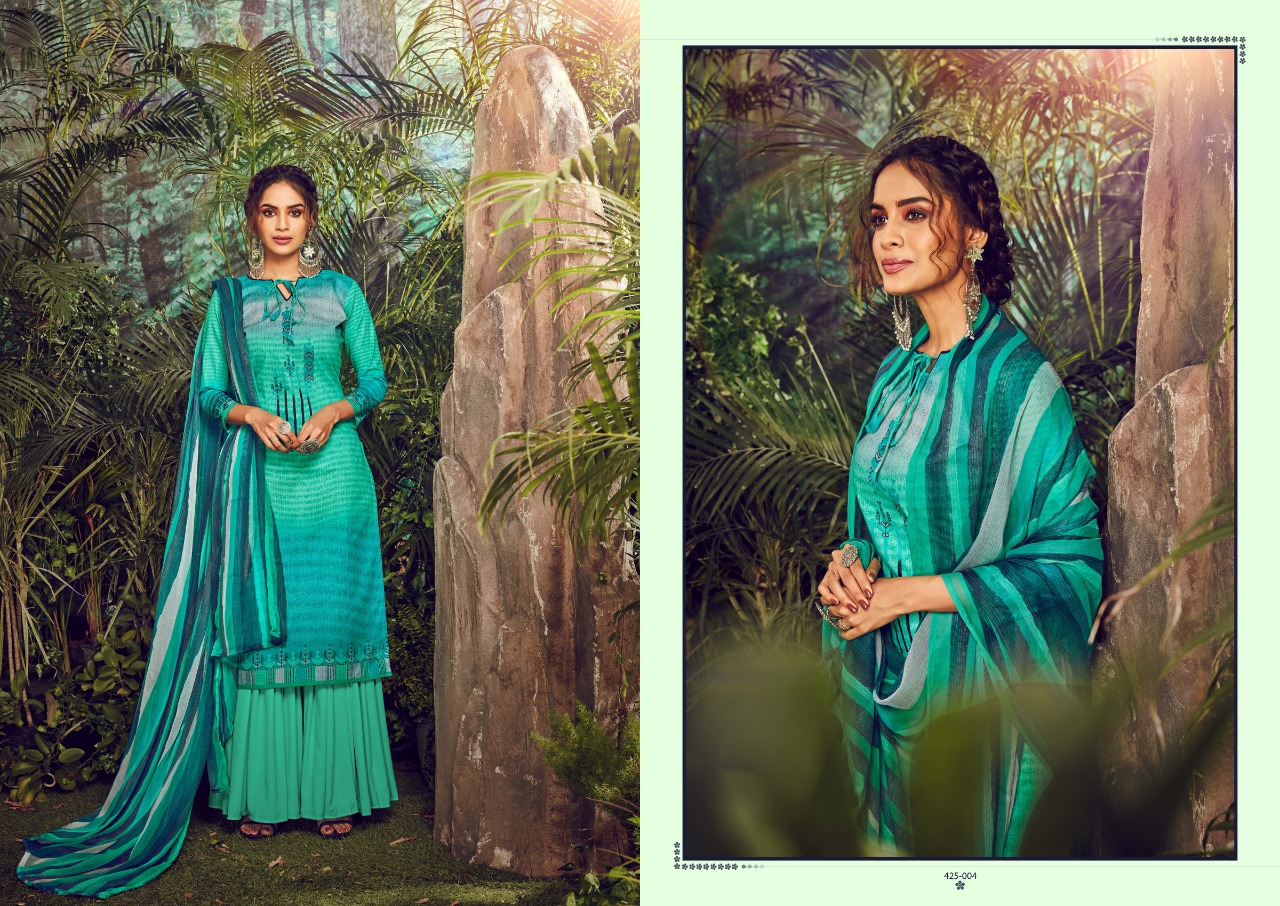 Belliza Present Farhana  Digital Printed Dress Material