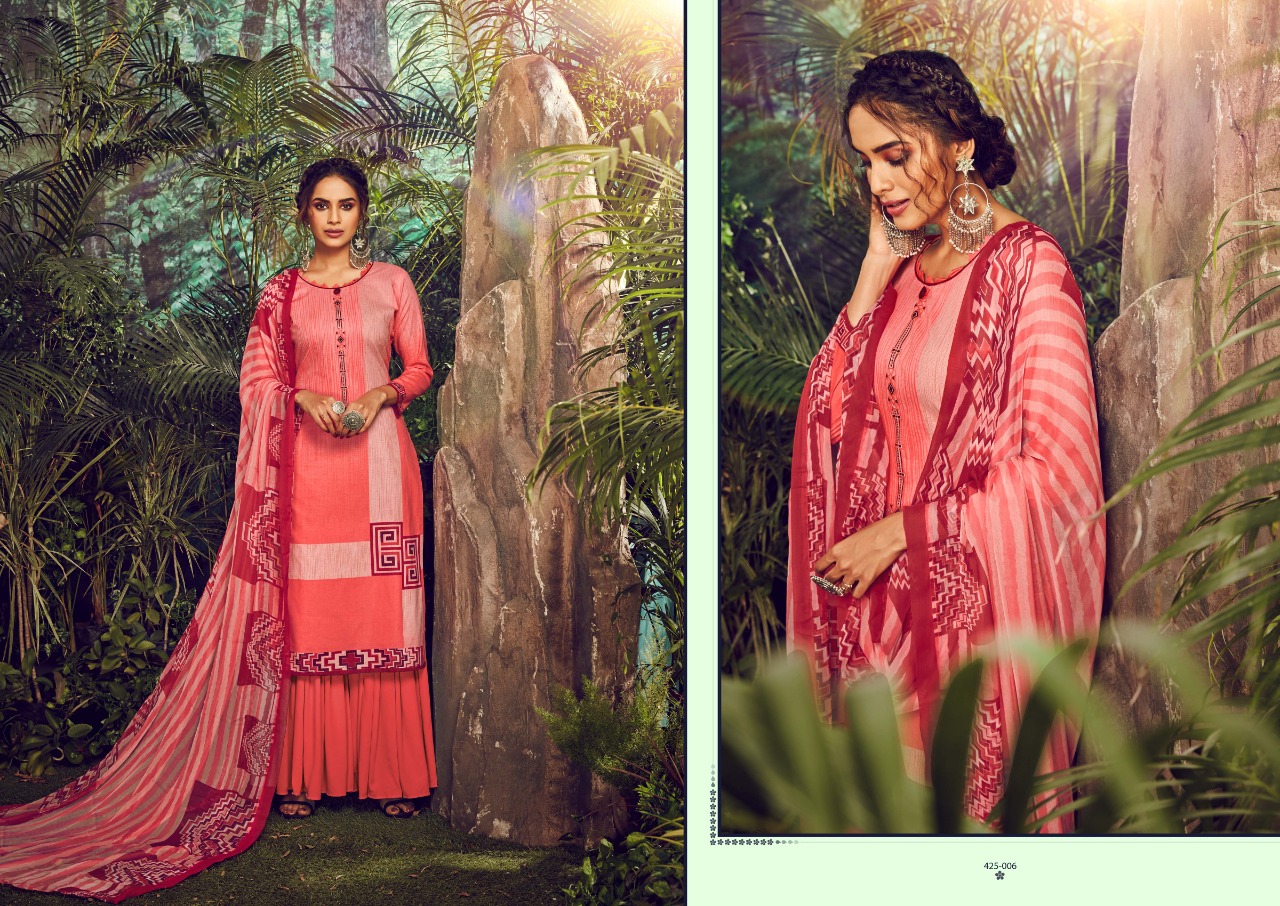 Belliza Present Farhana  Digital Printed Dress Material