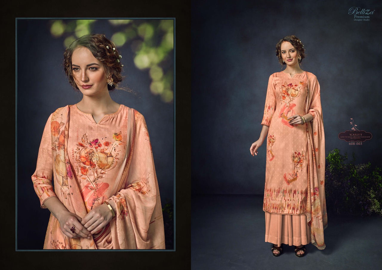 Belliza Present  Scarett Jam Cotton Dress Material
