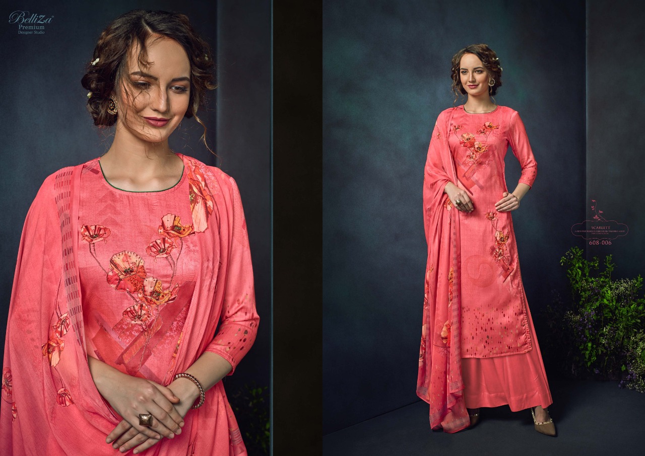 Belliza Present  Scarett Jam Cotton Dress Material