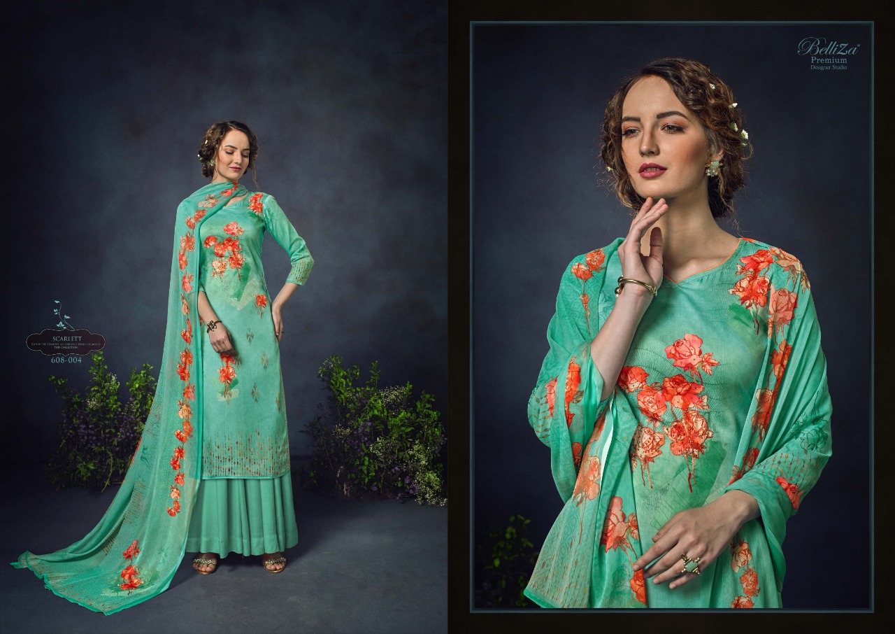 Belliza Present  Scarett Jam Cotton Dress Material