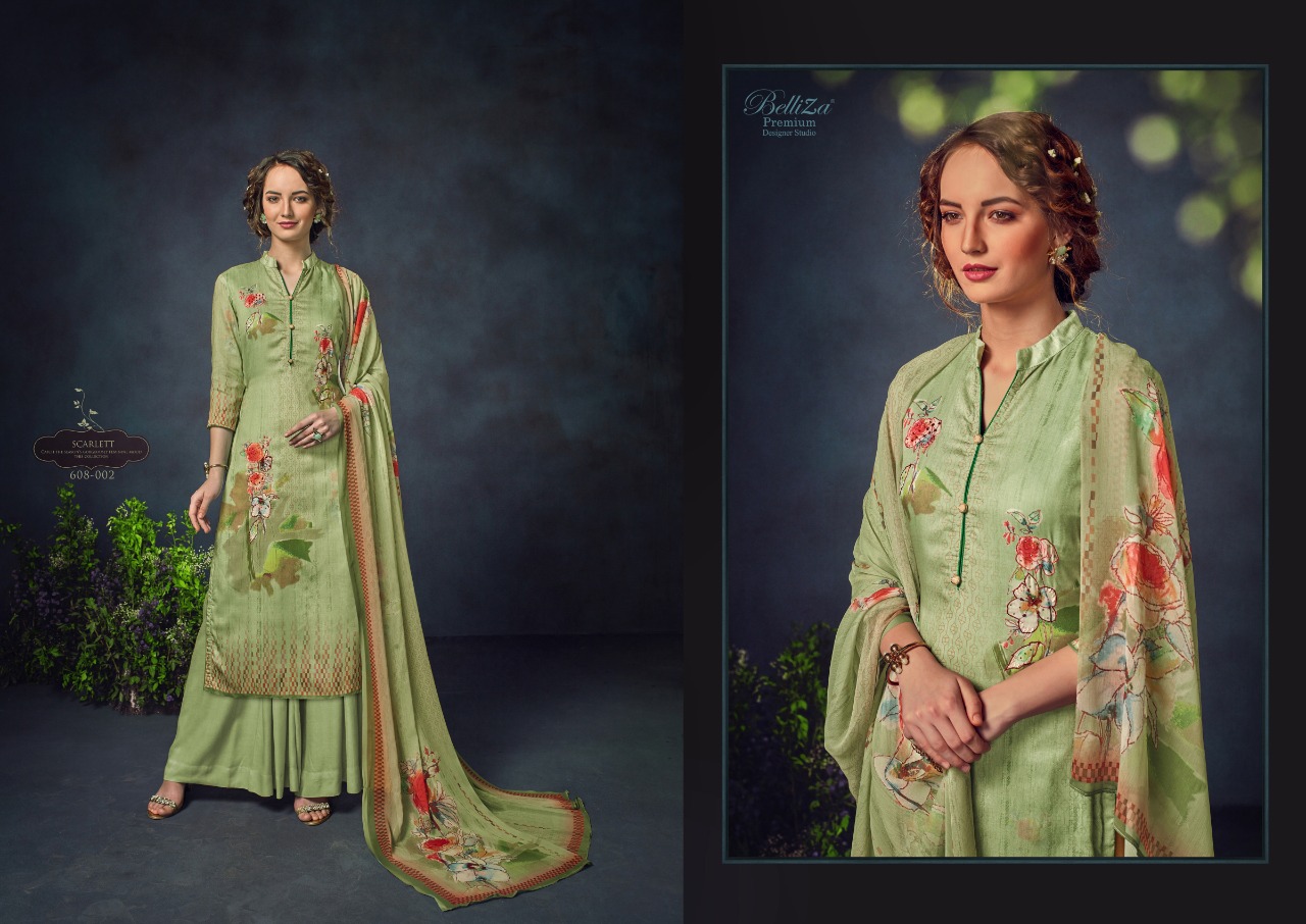 Belliza Present  Scarett Jam Cotton Dress Material