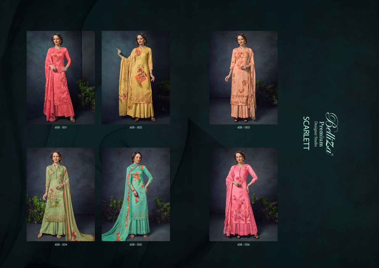 Belliza Present  Scarett Jam Cotton Dress Material