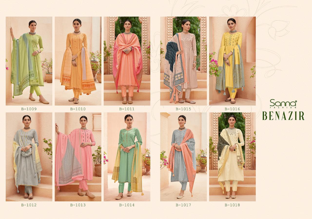 Benazir Designer  Dress Material