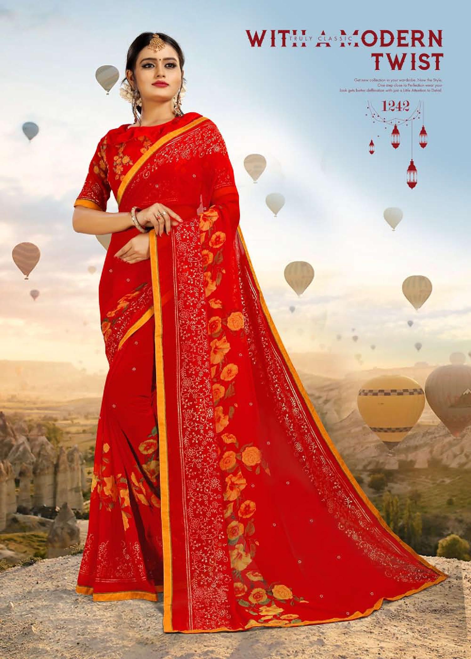 Diya Weight Less Casual Wear Sarees Catalogue