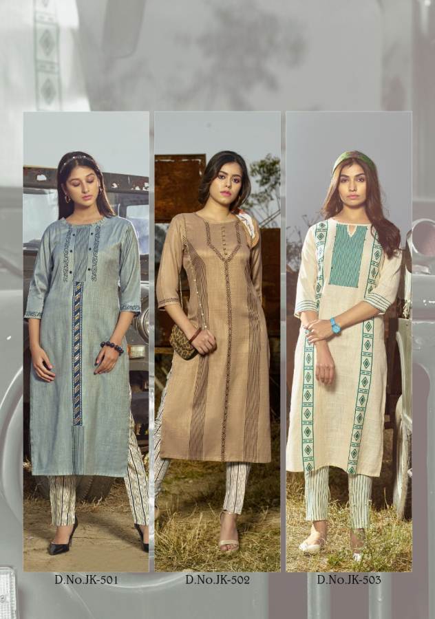 Fiesta Present  Malang Rich Look Festive Wear Kurti With Pant Collection