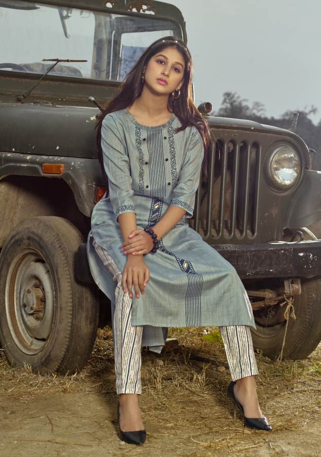 Fiesta Present  Malang Rich Look Festive Wear Kurti With Pant Collection