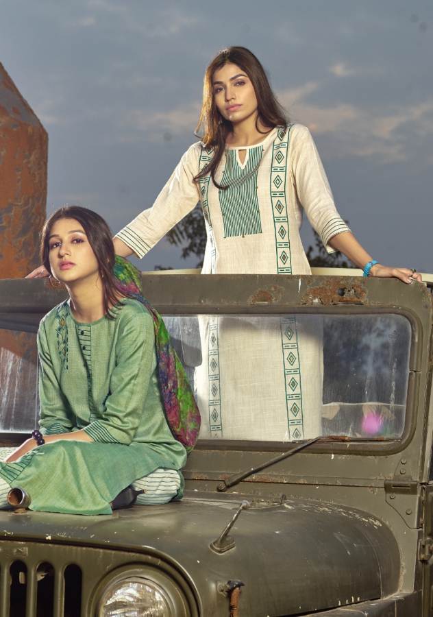 Fiesta Present  Malang Rich Look Festive Wear Kurti With Pant Collection