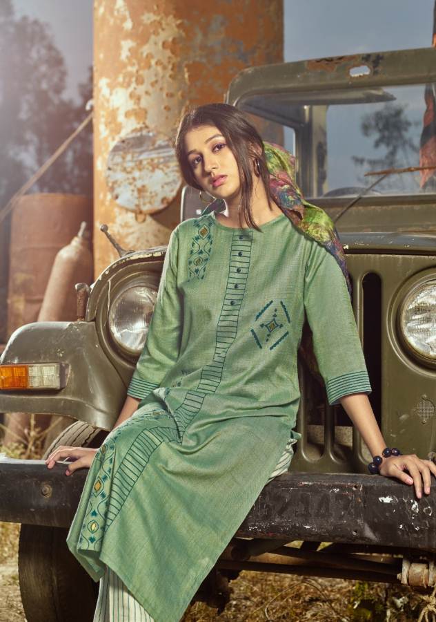 Fiesta Present  Malang Rich Look Festive Wear Kurti With Pant Collection